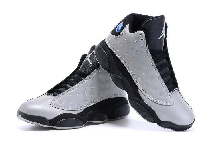 New Air Jordan 13 Retro Grey Black Shoes