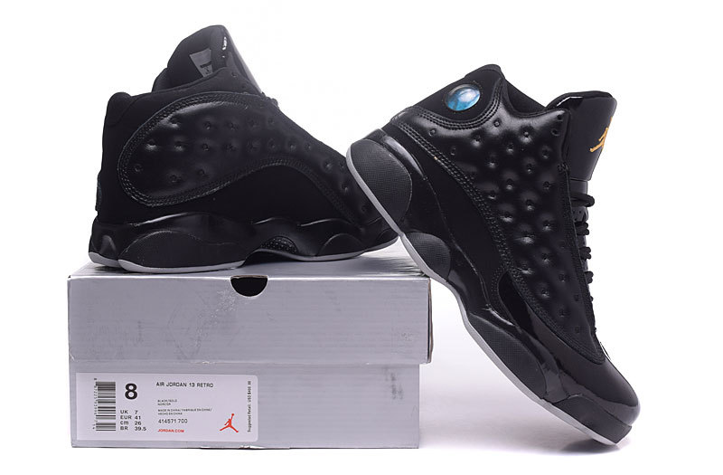 New Air Jordan 13 Retro Leonard All Black Shoes - Click Image to Close