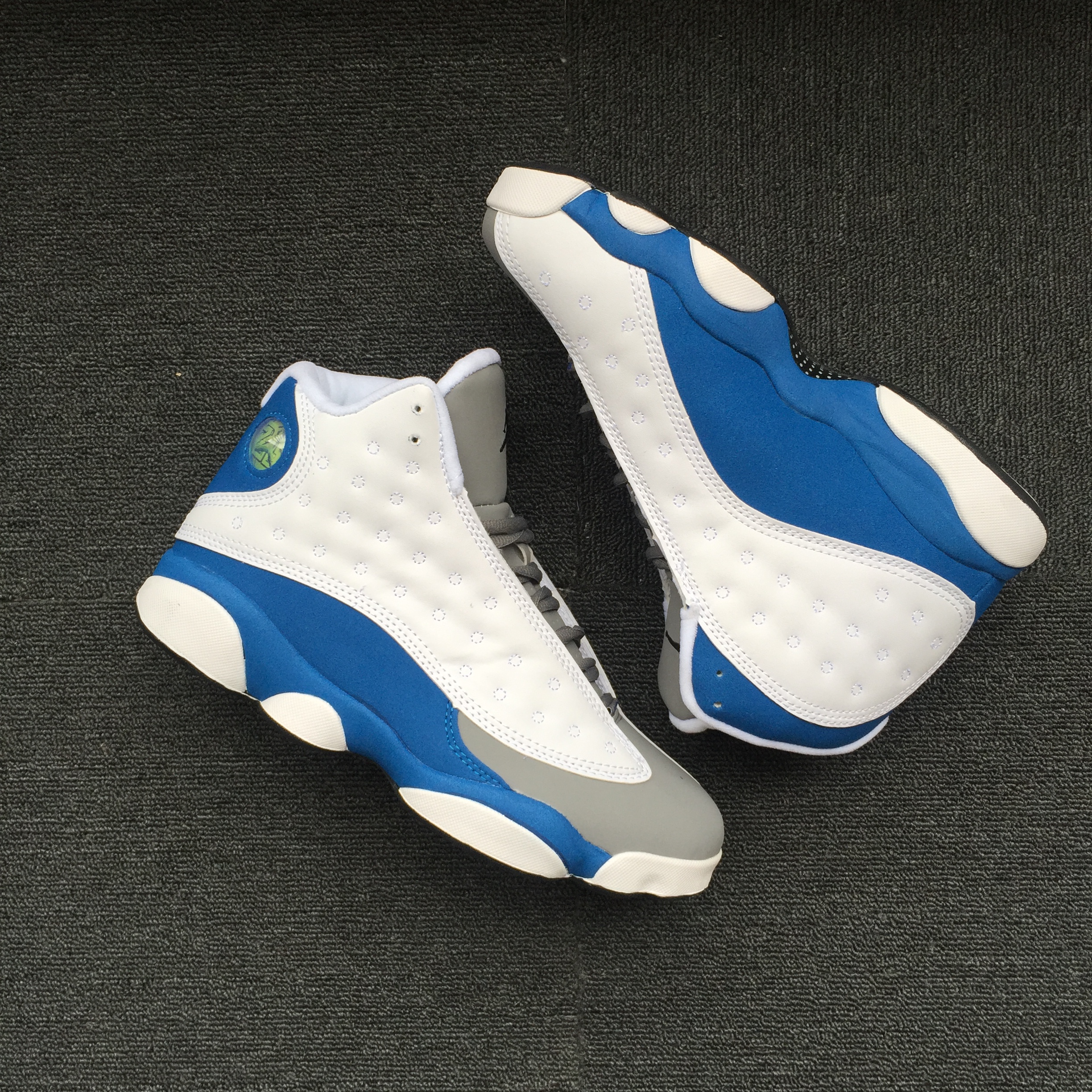 New Air Jordan 13 Retro White Grey Blue