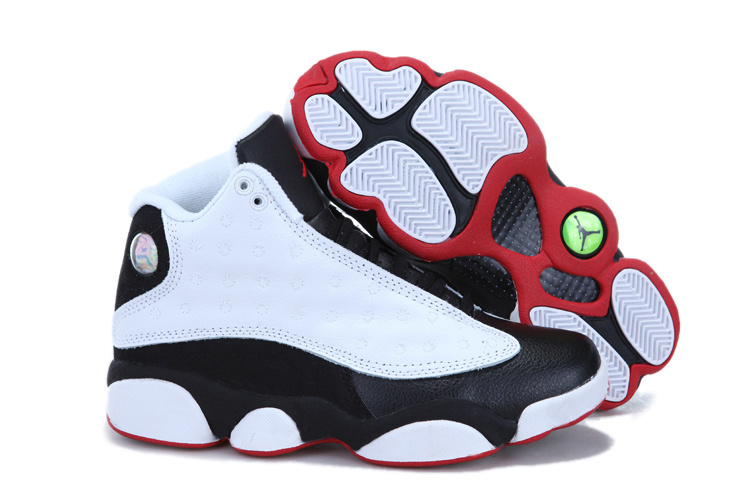 2013 Air Jordan 13 White Black For Women