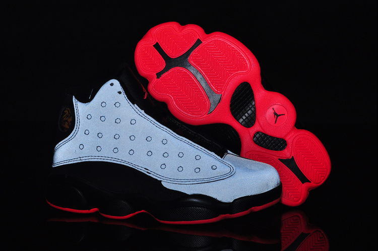 New Air Jordan 13 White Black Red For Kids