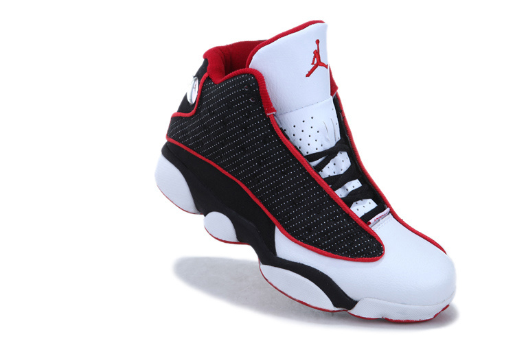 2013 Air Jordan 13 White Black Red For Women - Click Image to Close