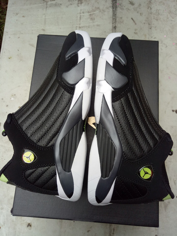New Air Jordan 14 GS Black Green Shoes