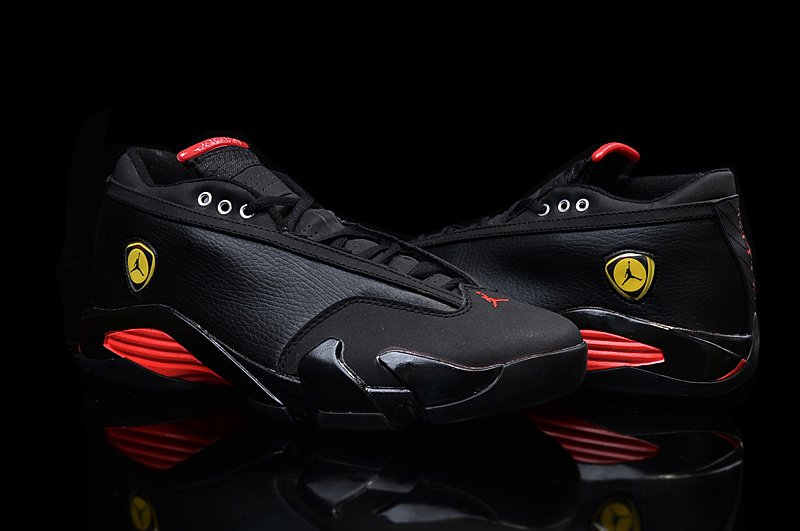 New Air Jordan 14 Low Black Red Yellow For Women