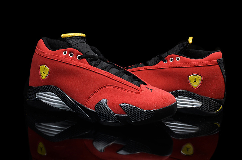 jordan 14 yellow black and red