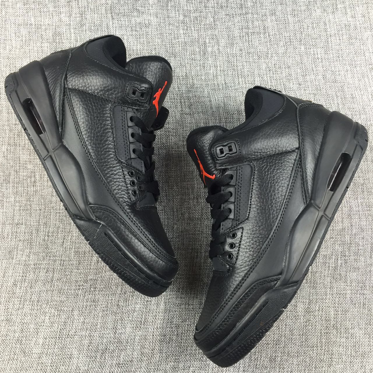 New Air Jordan 3 OVO Black Red Shoes - Click Image to Close