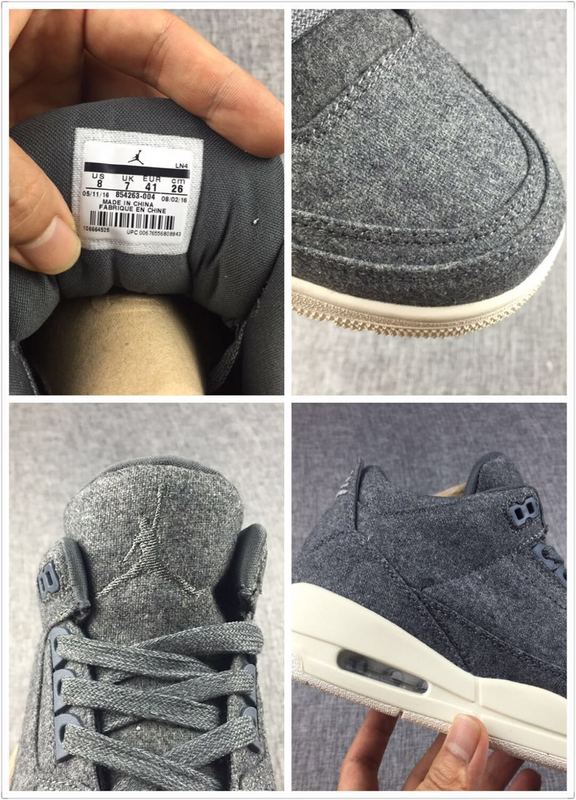 New Air Jordan 3 Wool Black Shoes - Click Image to Close