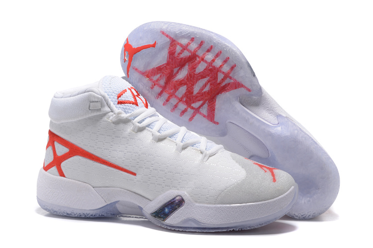 New Air Jordan 30 White Red Sheoes - Click Image to Close