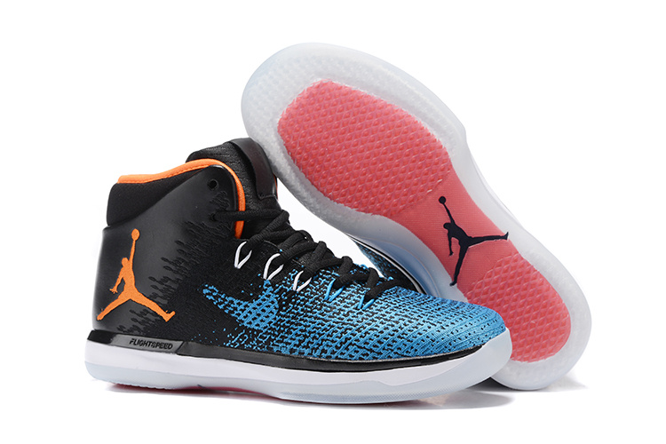 New Air Jordan 31 Black Blue Orange Sneaker - Click Image to Close