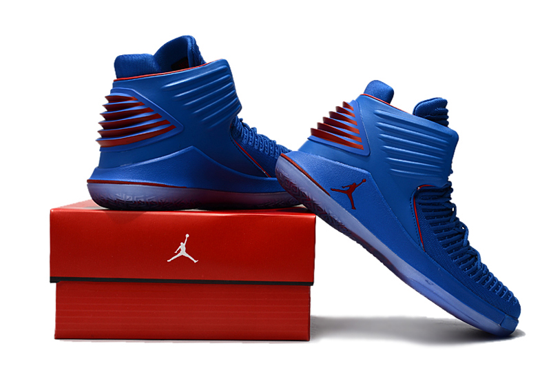 New Air Jordan 32 Blue Red Shoes - Click Image to Close