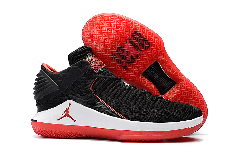 New Air Jordan 32 Low Black White Red Shoes - Click Image to Close