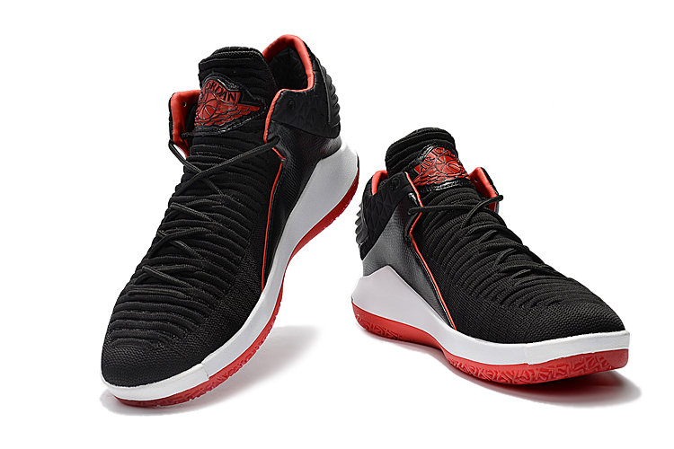 New Air Jordan 32 Low Black White Red Shoes