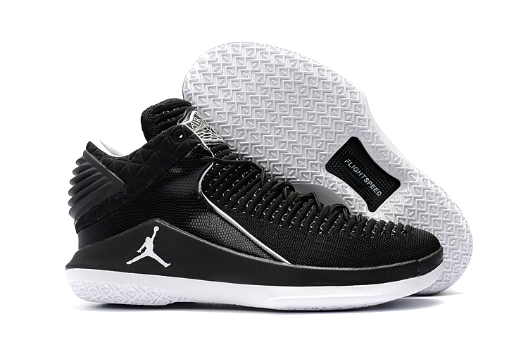 New Air Jordan 32 Low Black White Shoes - Click Image to Close