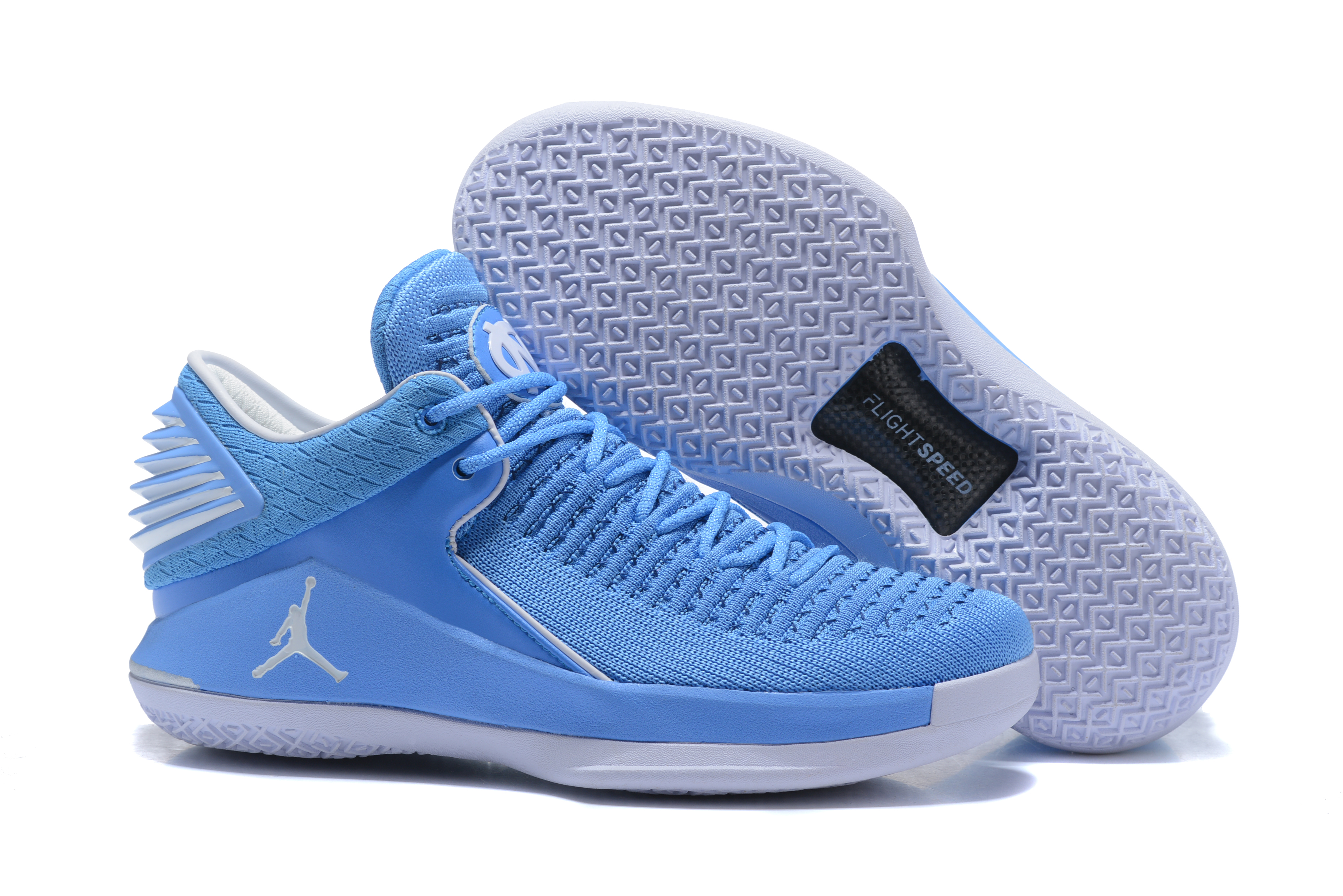 New Air Jordan 32 Low North Carolina Blue - Click Image to Close