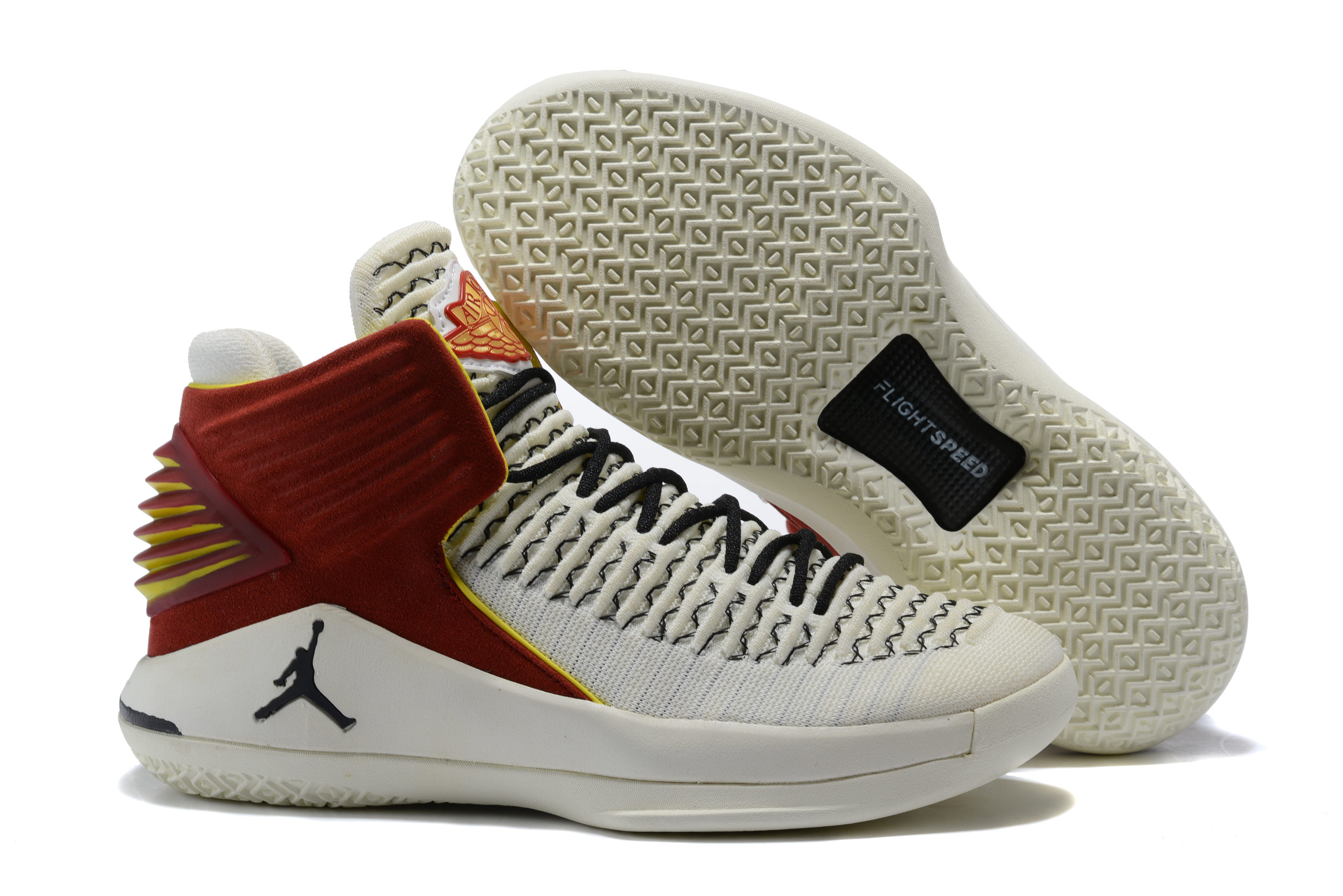 New Air Jordan 32 White Wine Red Black Shoes