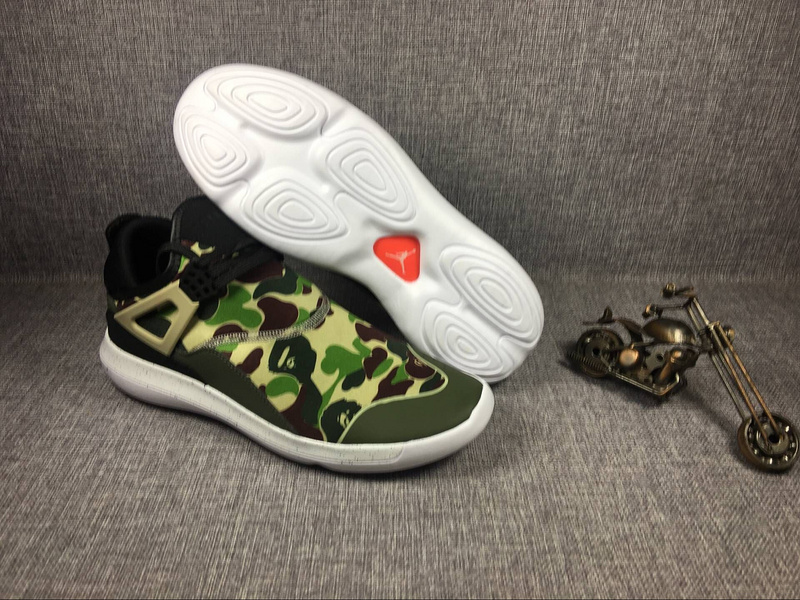 New Air Jordan 4 Camouflage Green Running Shoes - Click Image to Close