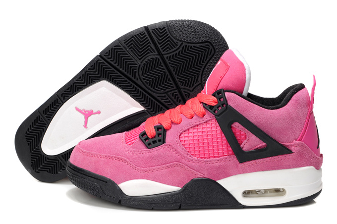 2013 Air Jordan 4 Pink White For Women - Click Image to Close