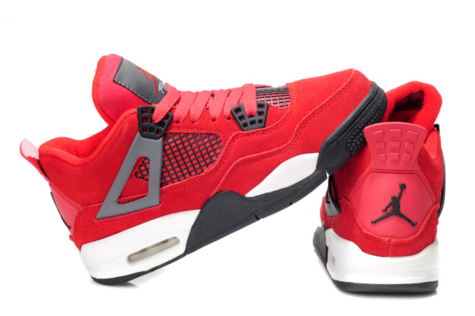 2013 Air Jordan 4 Red White For Women