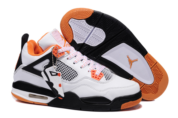 jordan retro 4 white orange