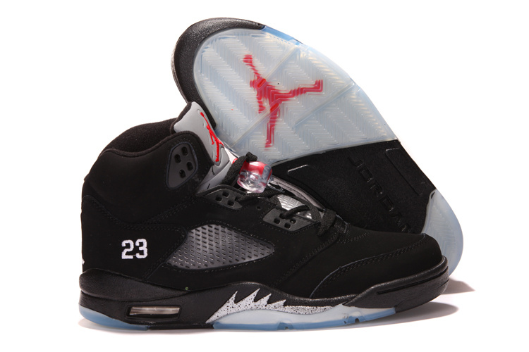2013 Air Jordan 5 Black White Shoes