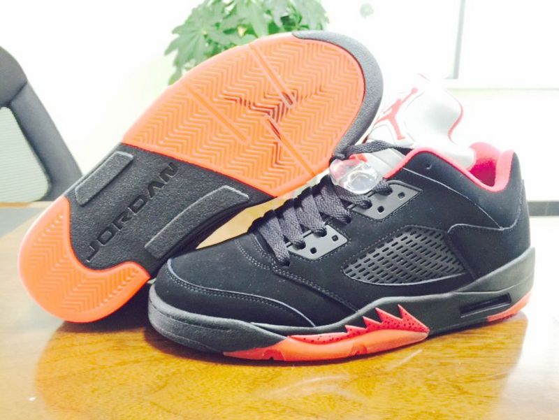 New Air Jordan 5 Low Dunk From Above Black Shoes