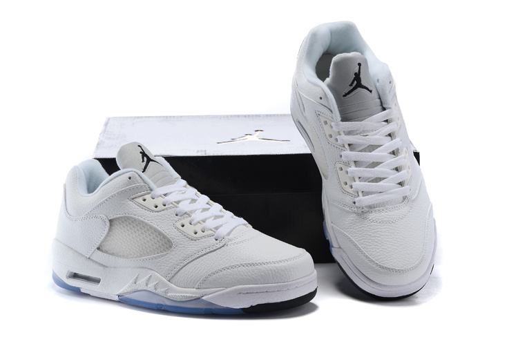 New Air Jordan 5 Low Metalic Silver Shoes