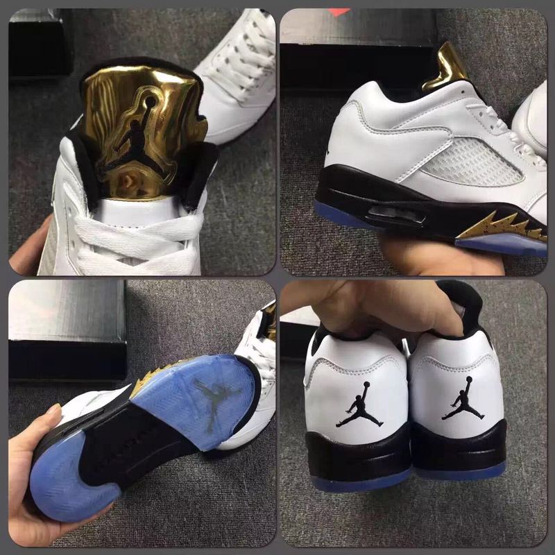 New Air Jordan 5 Low Metallic Gold Shoes