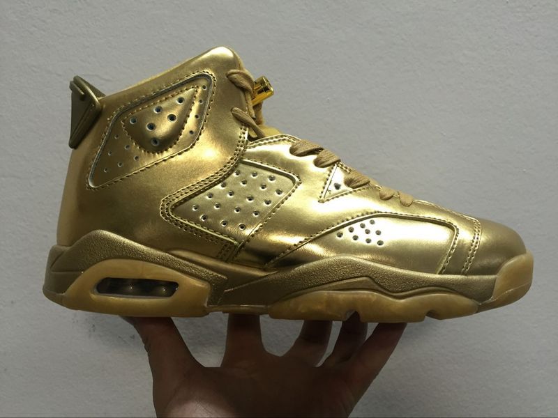 New Air Jordan 6 All Gold GS Shoes