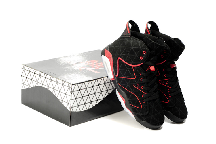 Latest Air Jordan 6 Black White Red