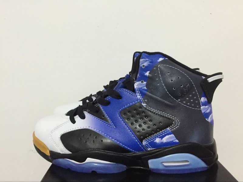 New Air Jordan 6 Dream City Black Blue Shoes