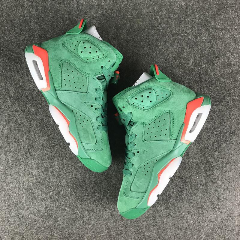 New Air Jordan 6 Gatorade Green Red Shoes