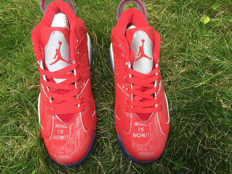 New Air Jordan 6 Low Red White Blue Sole Shoes