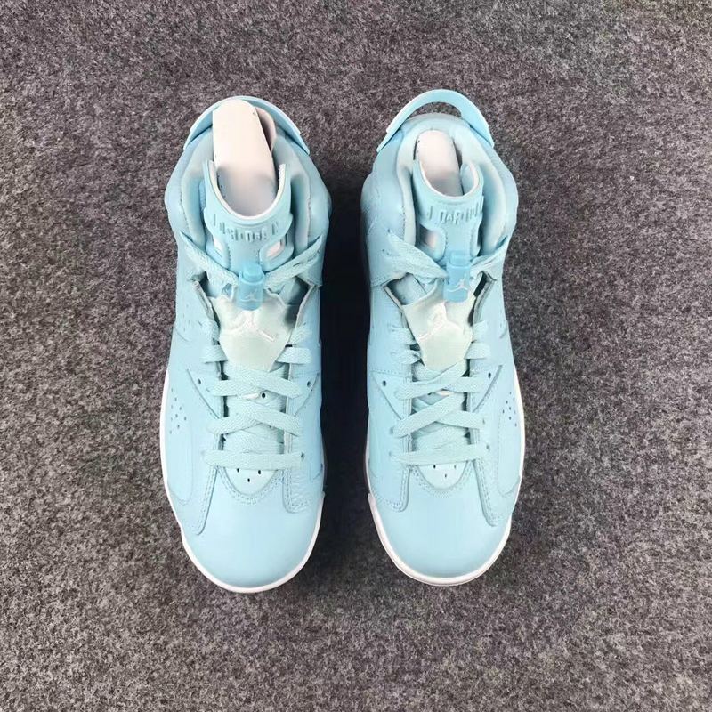 2017 New Air Jordan 6 Norht Carolina Blue Shoes