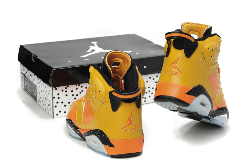 Latest Air Jordan 6 Orange Black Grey - Click Image to Close