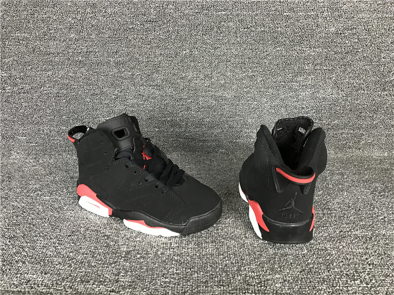 New Air Jordan 6 Retro Black Red Shoes - Click Image to Close