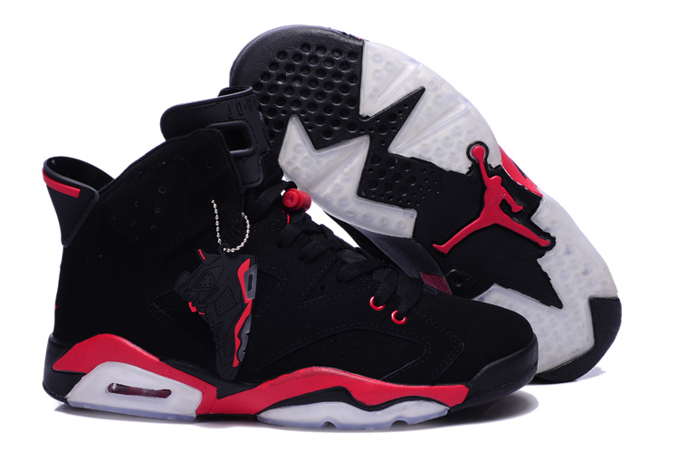 New Air Jordan 6 Retro Black Red Shoes