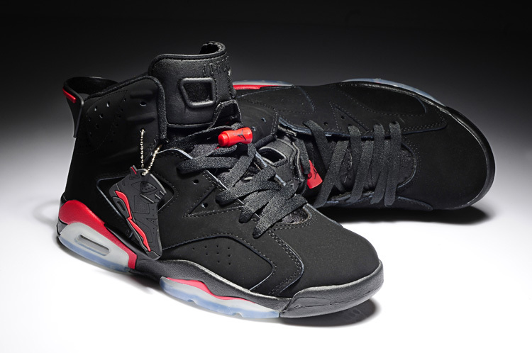 New Air Jordan 6 Retro Black Red Shoes