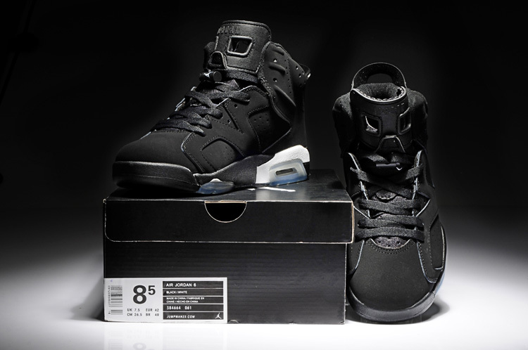 New Air Jordan 6 Retro Black White Shoes - Click Image to Close