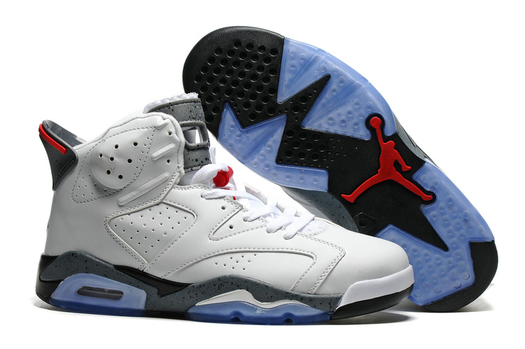 Latest Air Jordan 6 White Grey