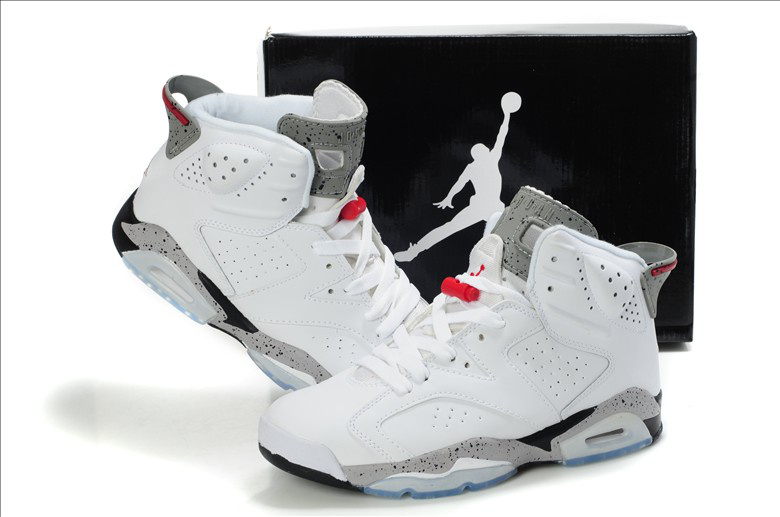 Latest Air Jordan 6 White Grey