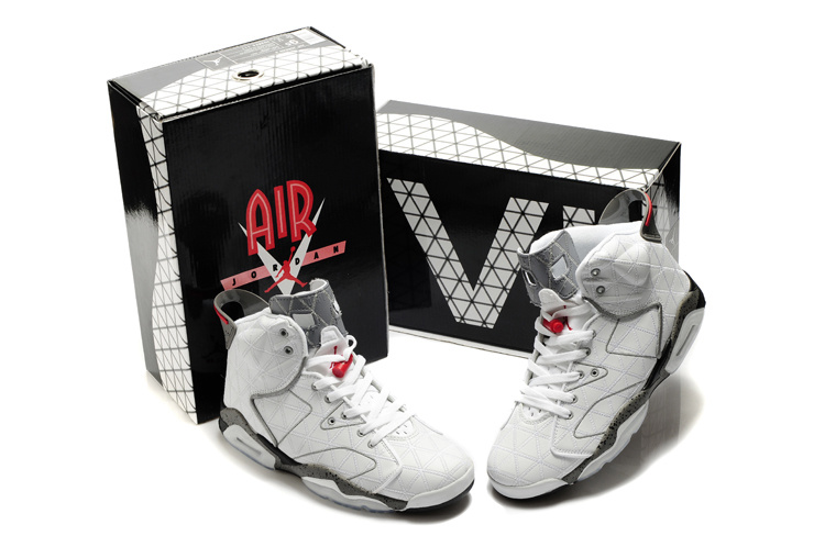 Latest Air Jordan 6 White Grey - Click Image to Close