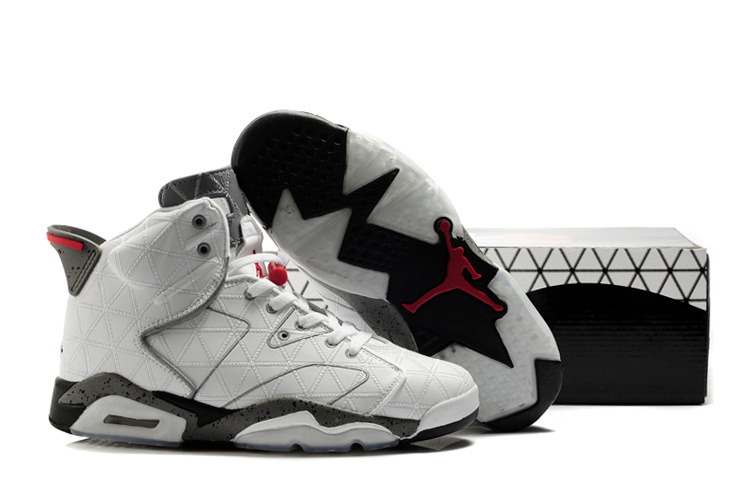 Latest Air Jordan 6 White Grey