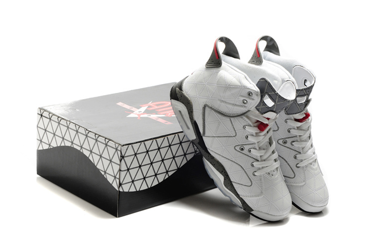 Latest Air Jordan 6 White Grey - Click Image to Close