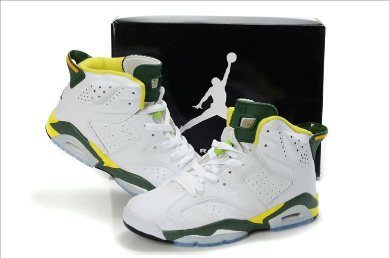 Latest Air Jordan 6 White Yellow