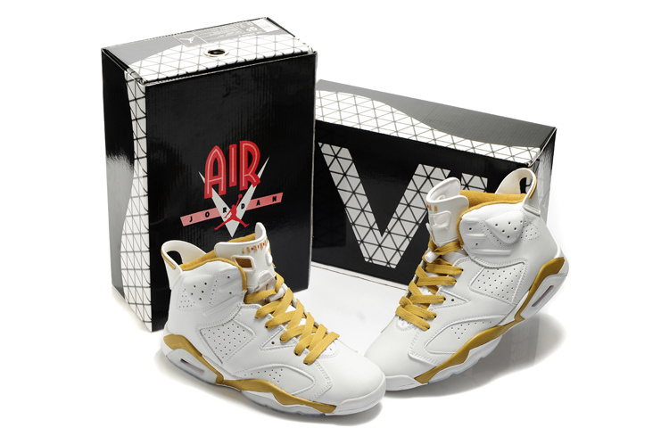 Latest Air Jordan 6 White Yellow