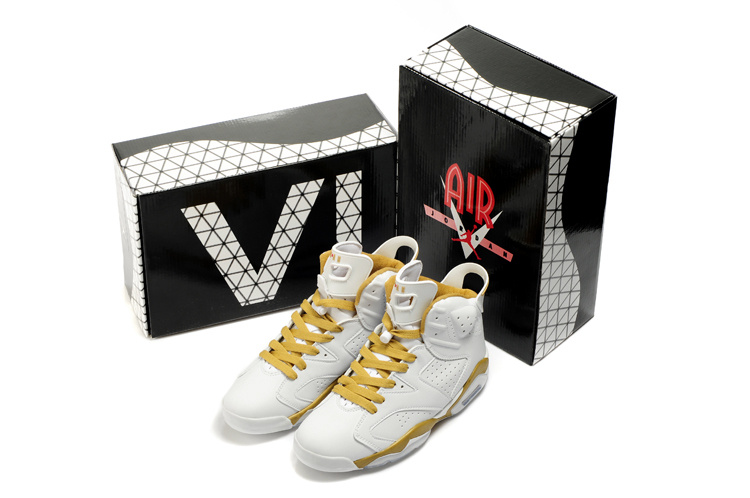 Latest Air Jordan 6 White Yellow - Click Image to Close