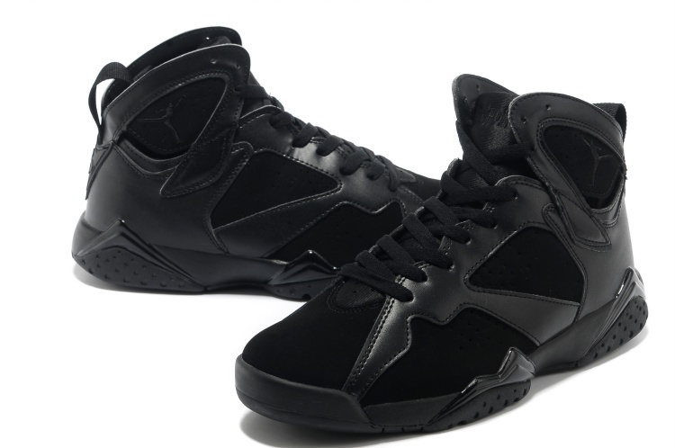 New Air Jordan 7 All Black Shoes