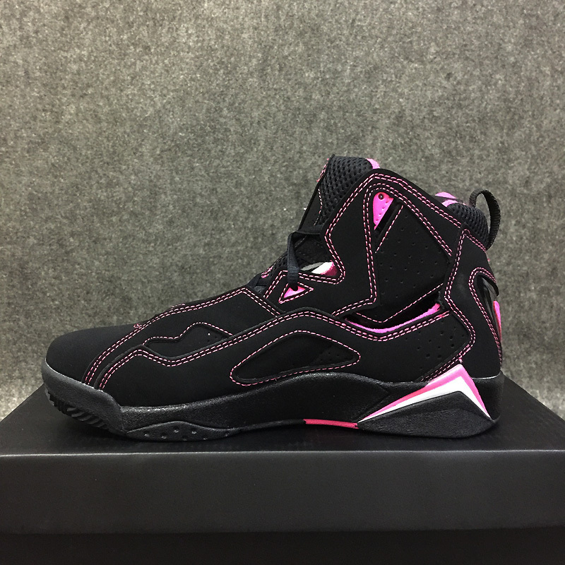 New Air Jordan 7 Improved Black Pink Shoes