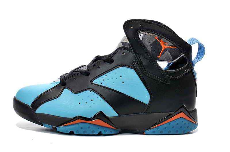 AirJordan 7 Retro Black Blue Orange