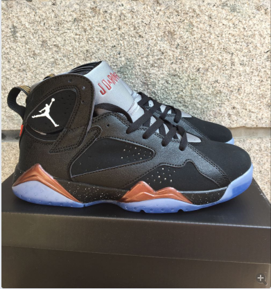 New Air Jordan 7 Retro Black Bronze Shoes - Click Image to Close